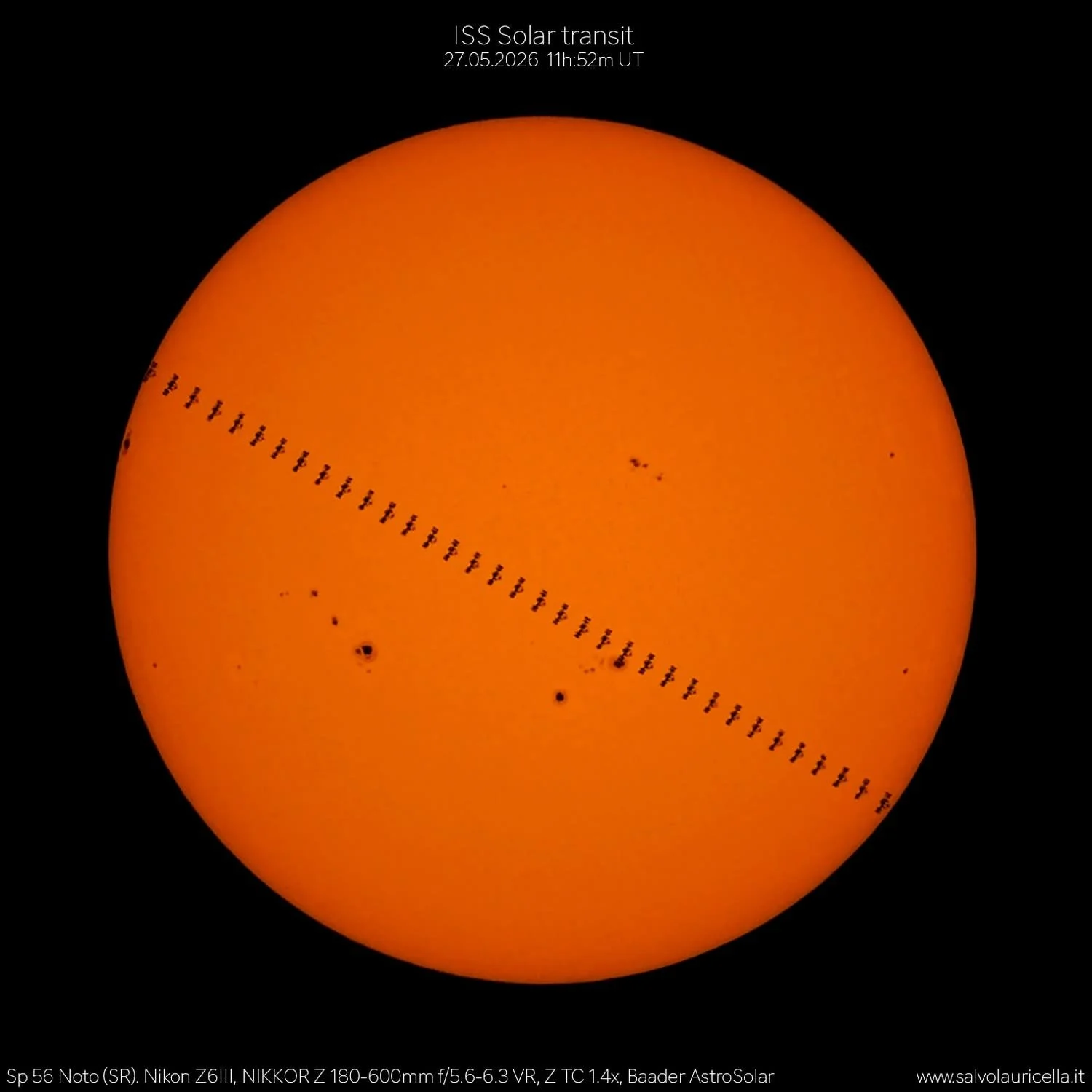  ISS transit the Sun
