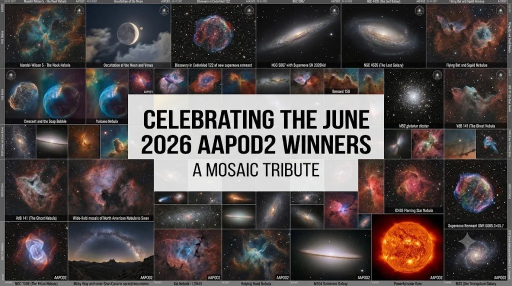 Cosmic Masterpieces: Celebrating the June 2026 AAPOD2 Winners