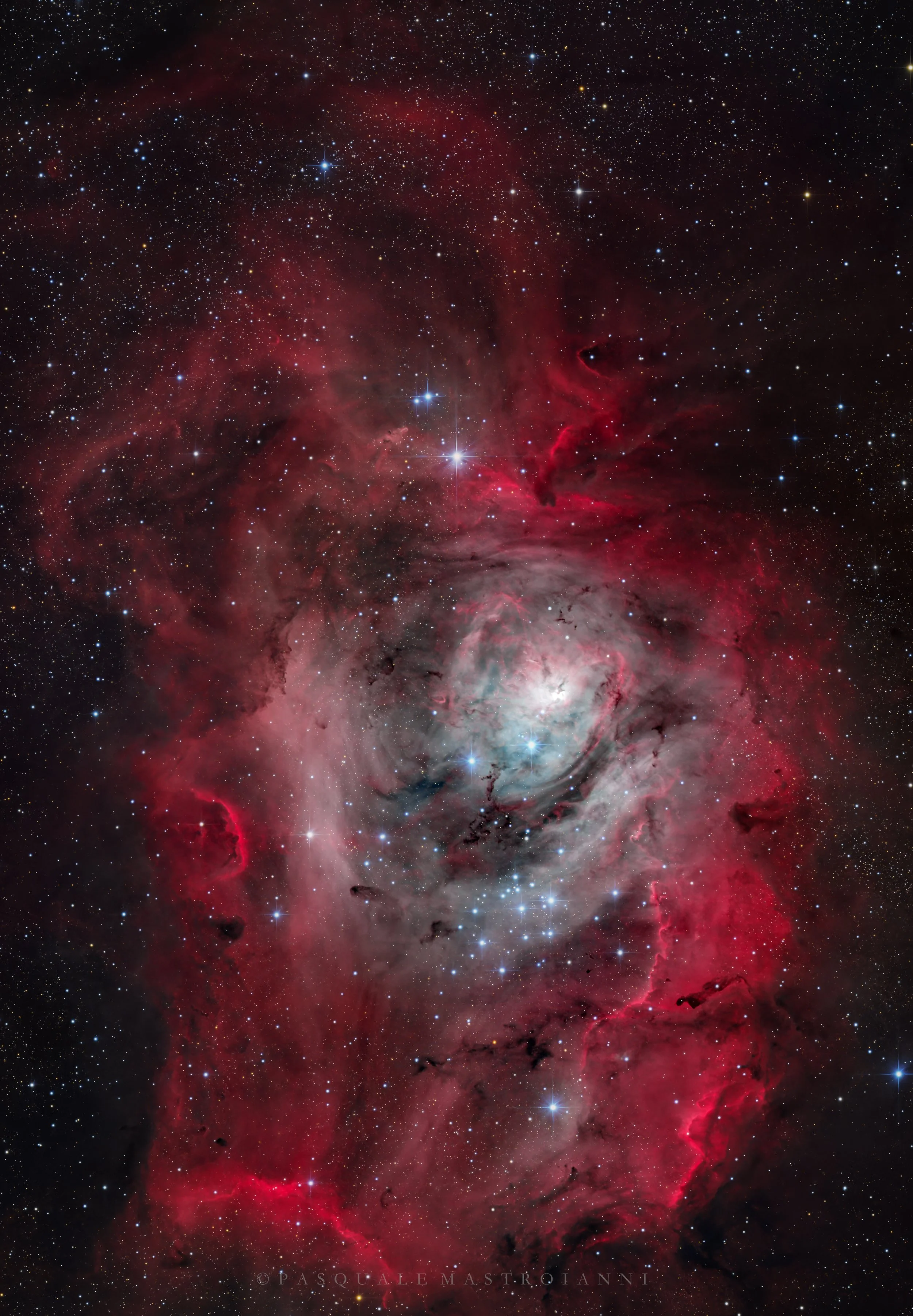  Deep in the Cosmic Ocean: The Heart of the Lagoon Nebula (M8)