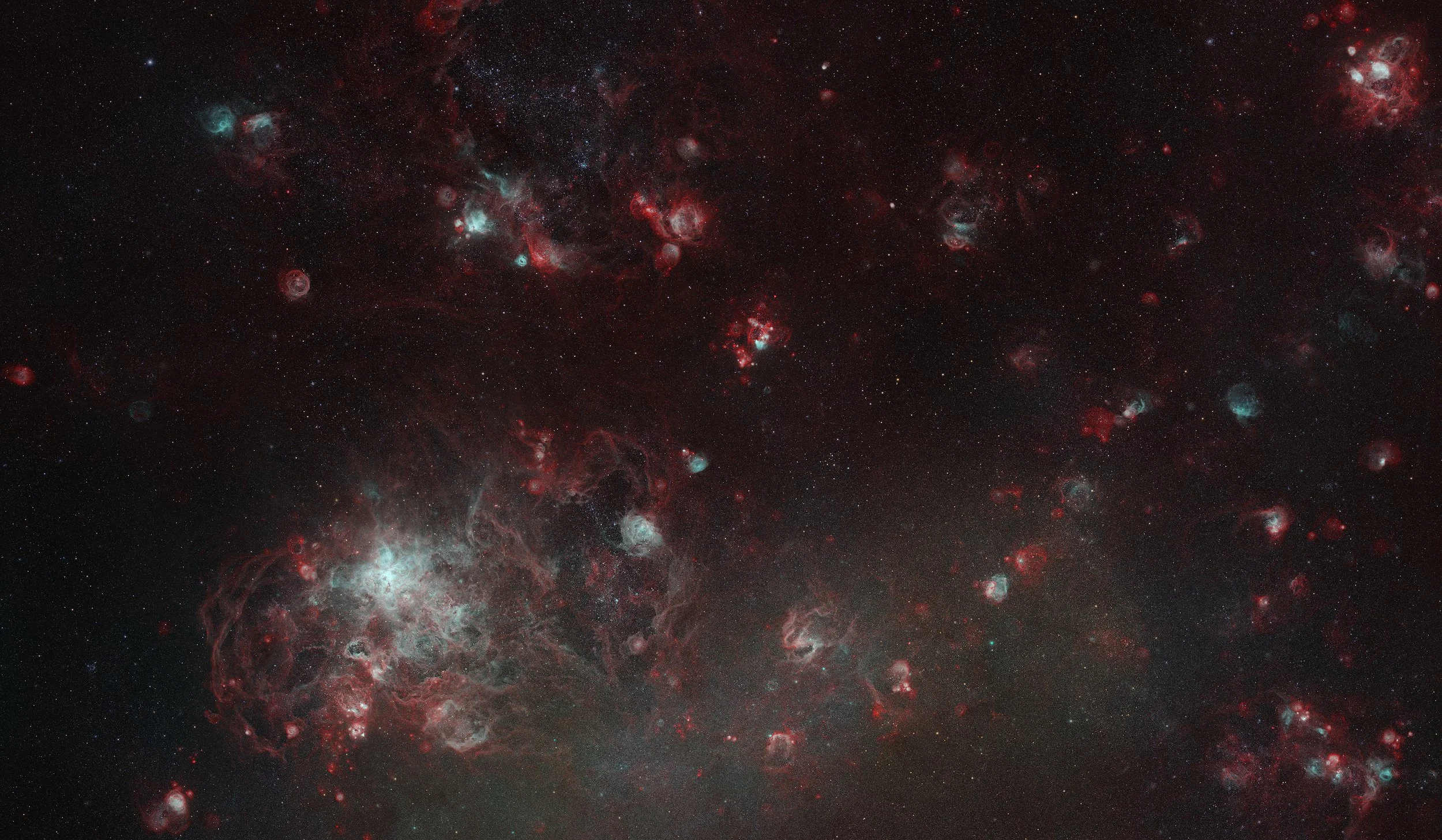 Starbirth and Shockwaves in the Large Magellanic Cloud