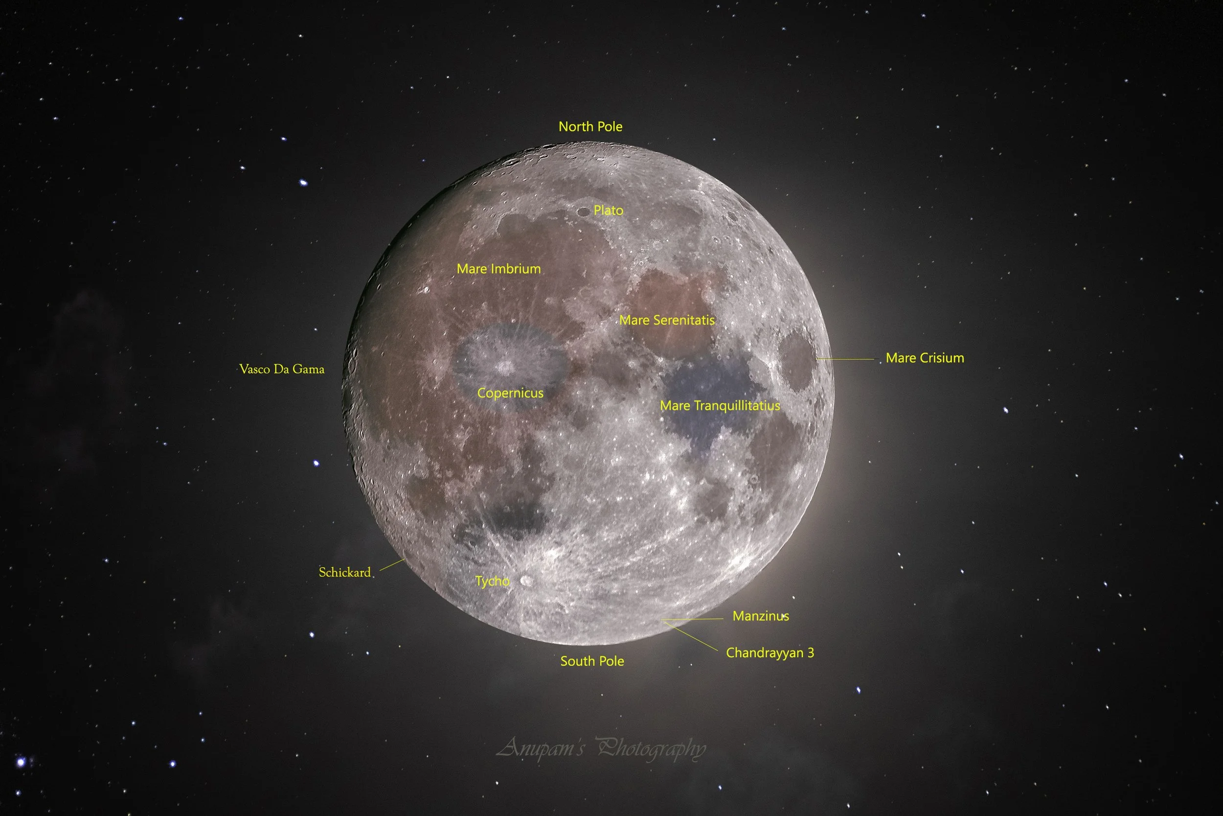 Moon Rocks Labeled THE Super Blue & Mineral Moon — AAPOD2.COM