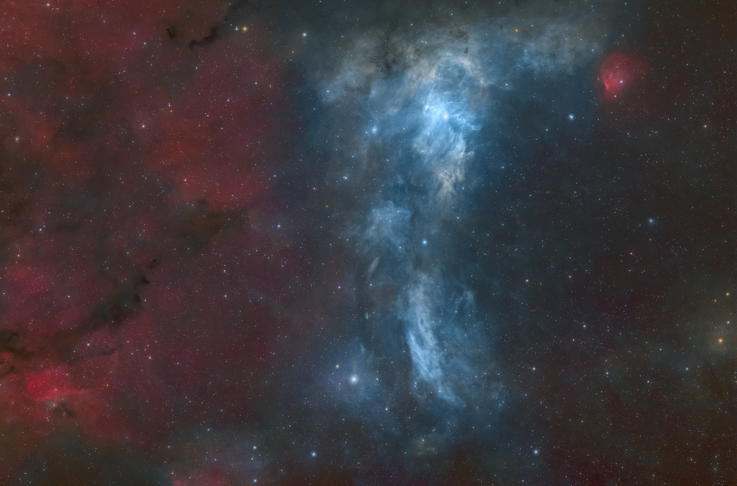 vdB 14 and vdB 15, Blue Reflection Nebulae in Perseus