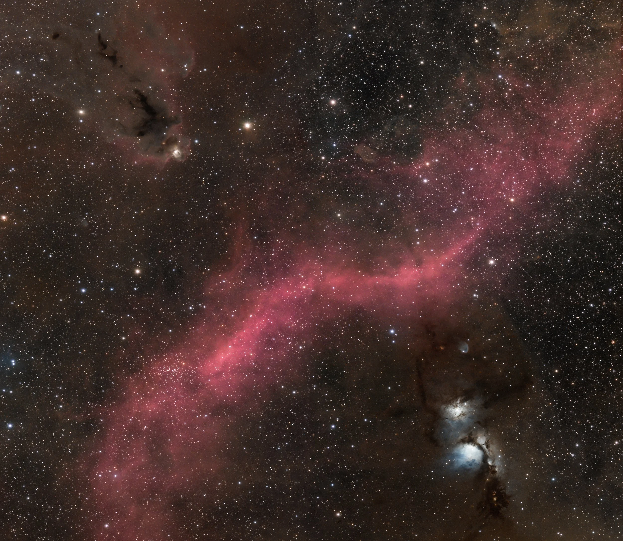 Barnard's Loop and cloud complex with M78 & LDN1622 —