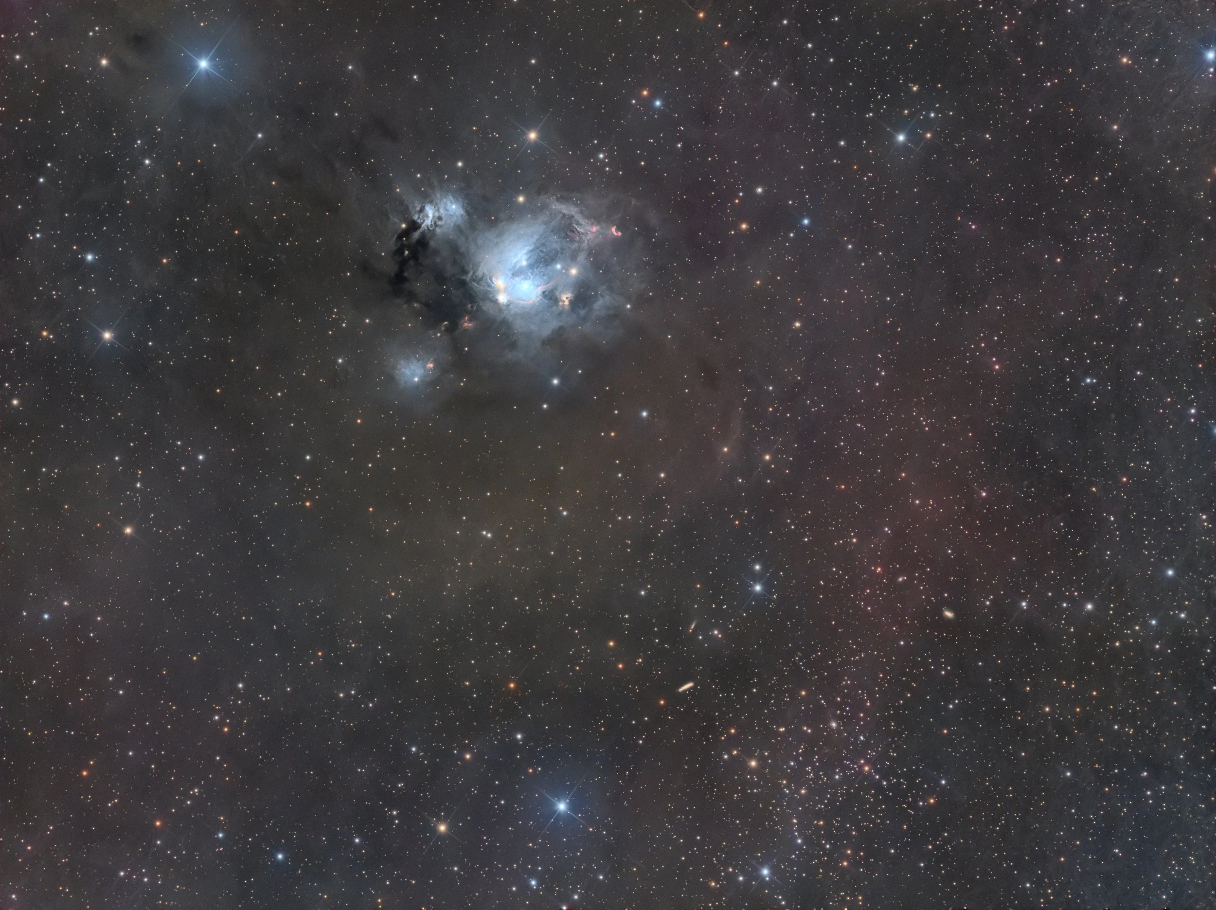 NGC 7129: Cosmic Rose in Cepheus