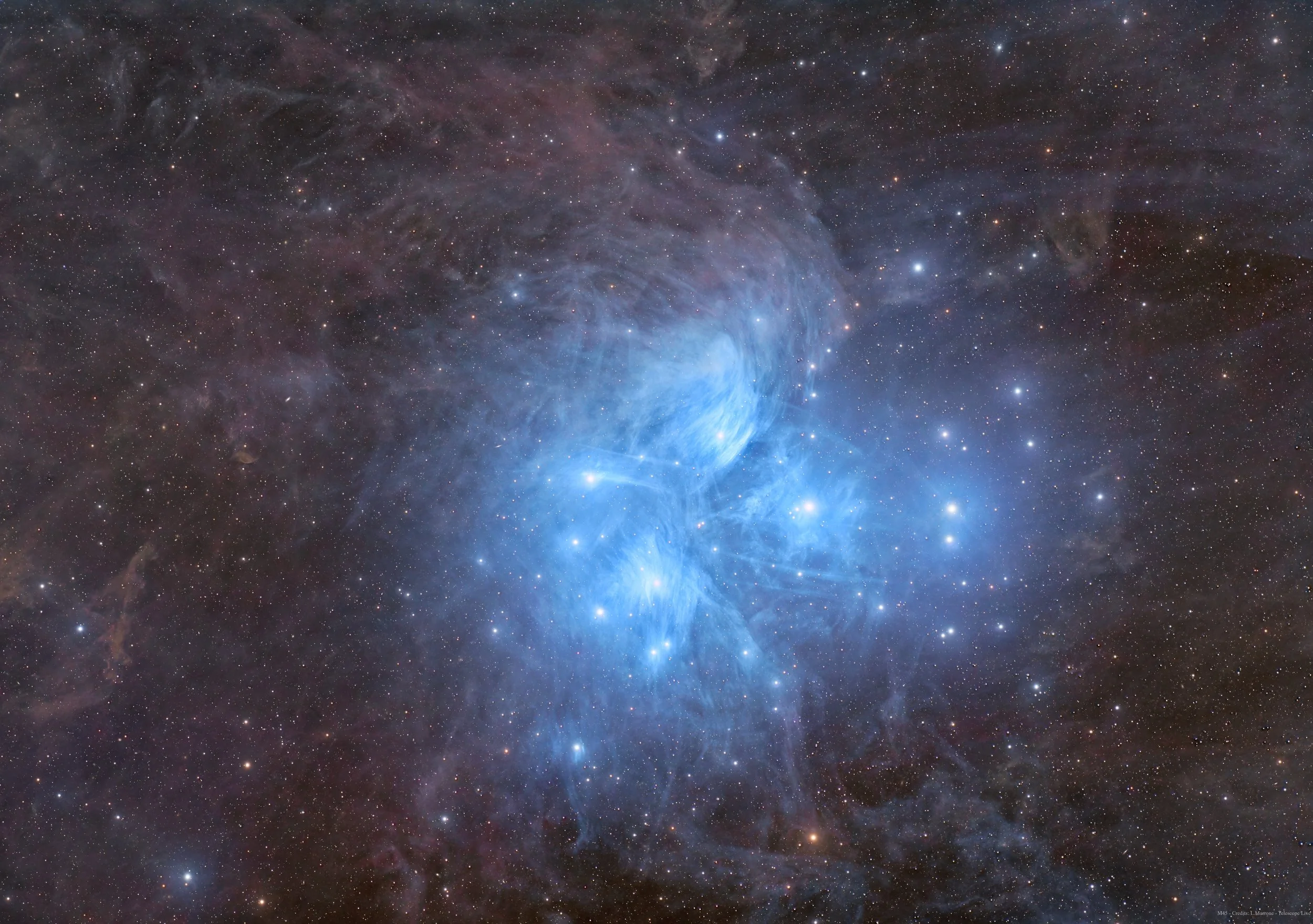 Electric Blue Dust of the Pleiades