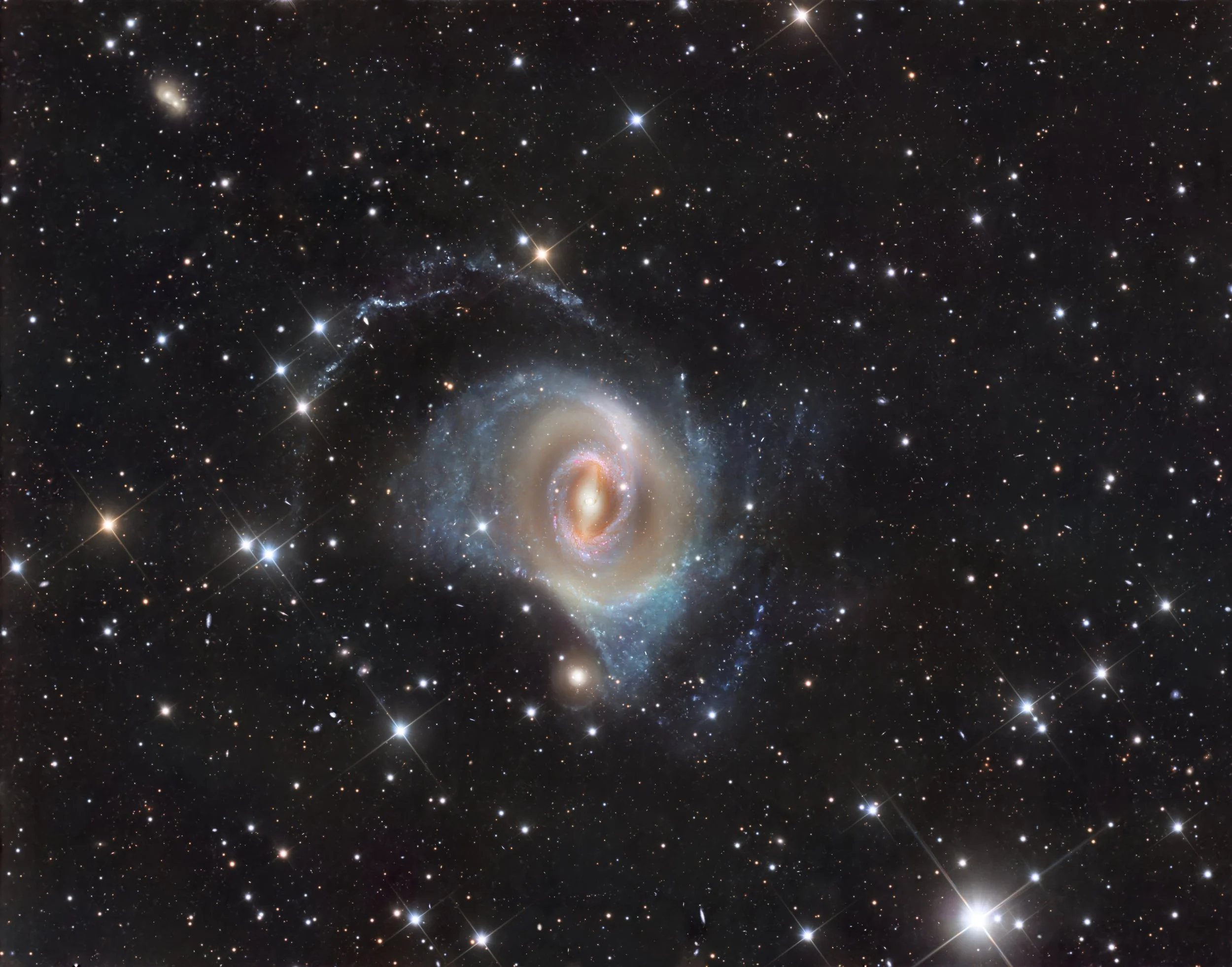 NGC 1512 and Companion Galaxy NGC 1510