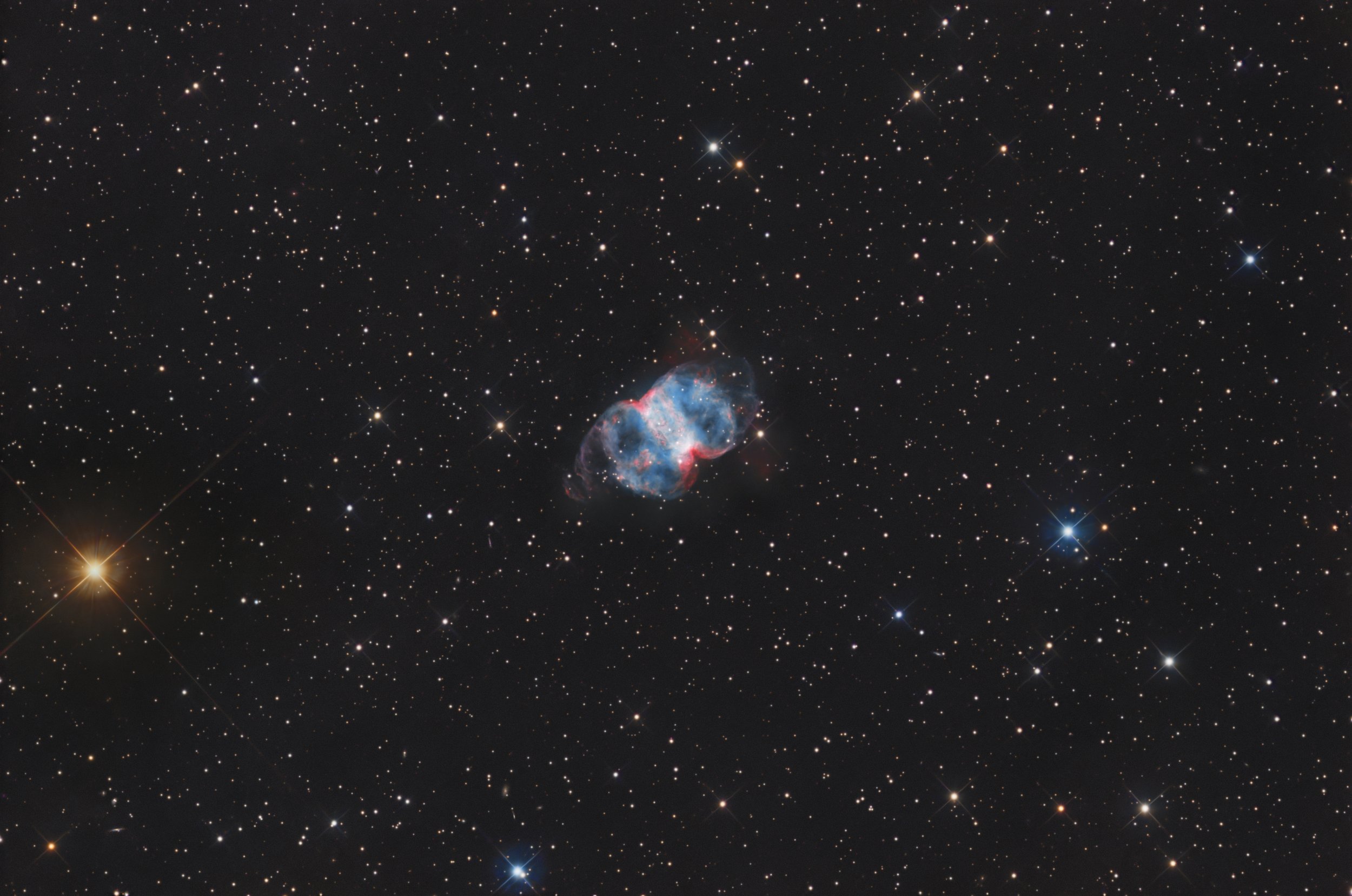 m76 the little dumbbell in lrgb