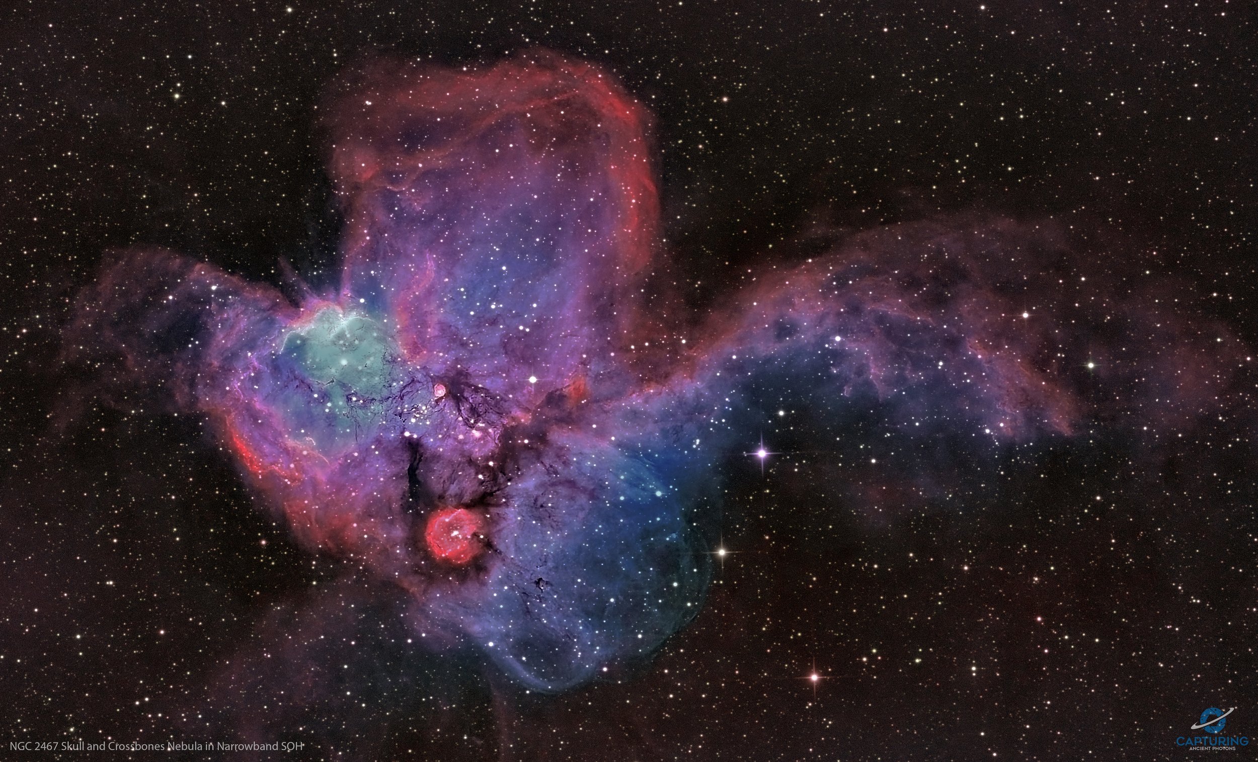 NGC 2467 Skull and Crossbones Nebula — AAPOD2.COM
