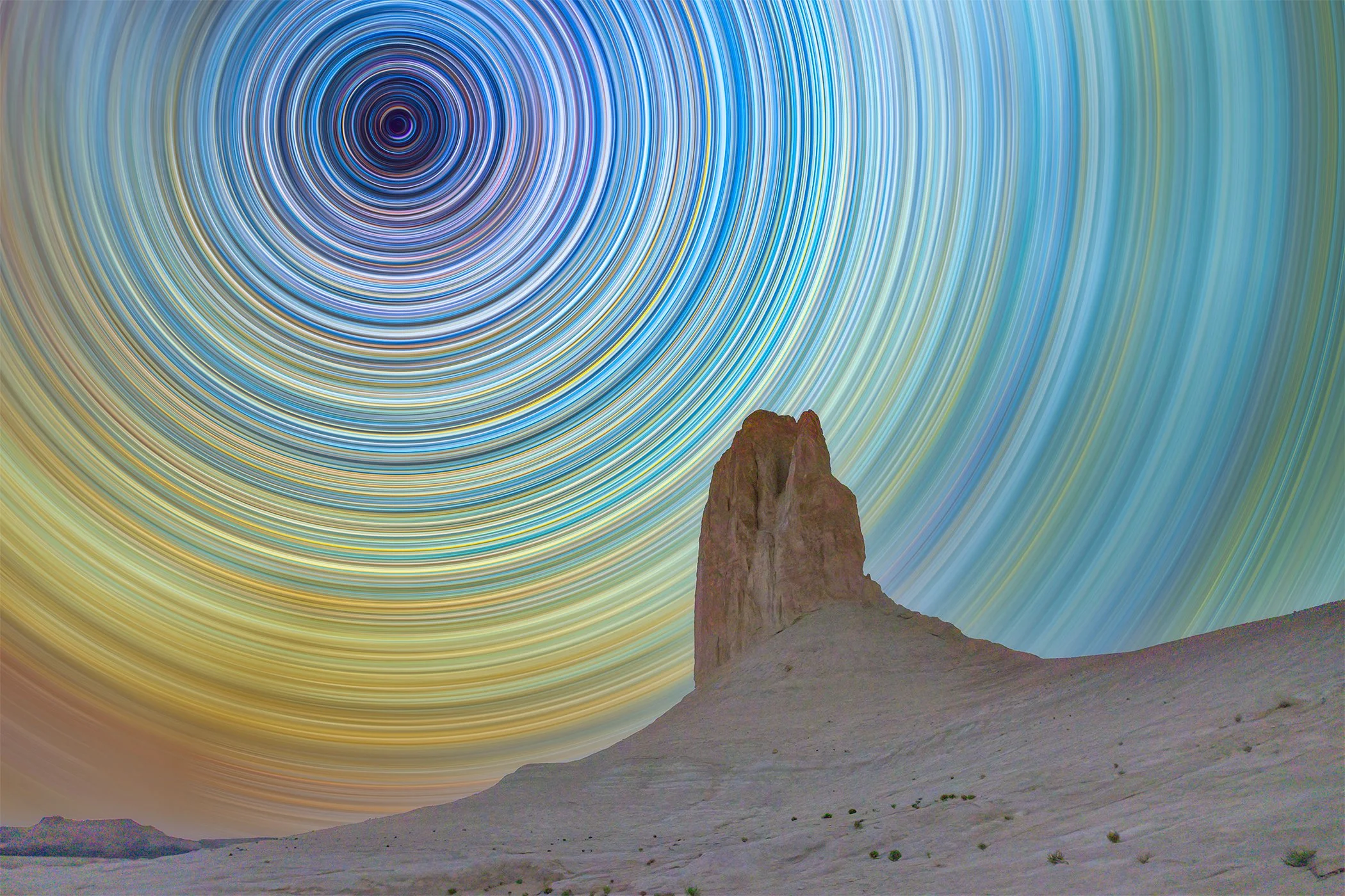 Perfect Circles Above Kyzylkyp Tiramisu Canyon