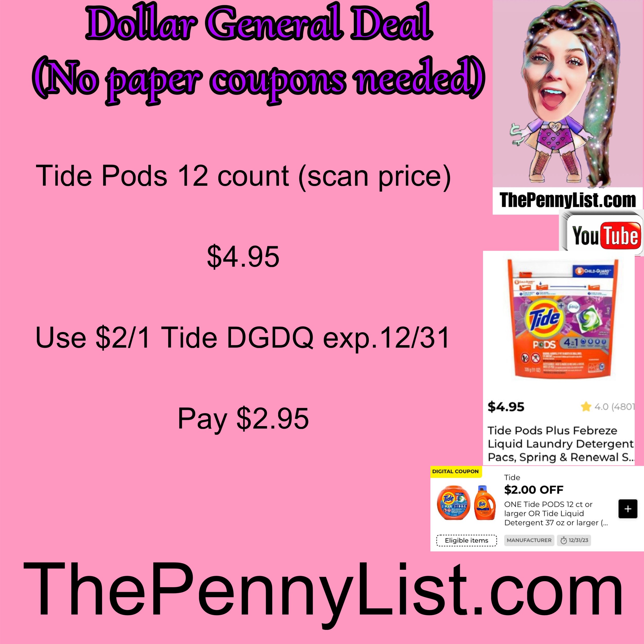 Easy Any Day Deals Under $10 😍 📌 Prices Vary by Store! These Digital  Coupons can be found on the Dollar General app ❤️ 🌟 Download DG…
