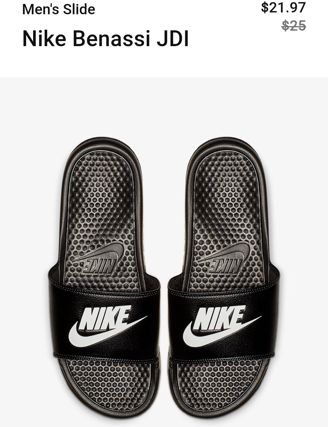 nike slides $20