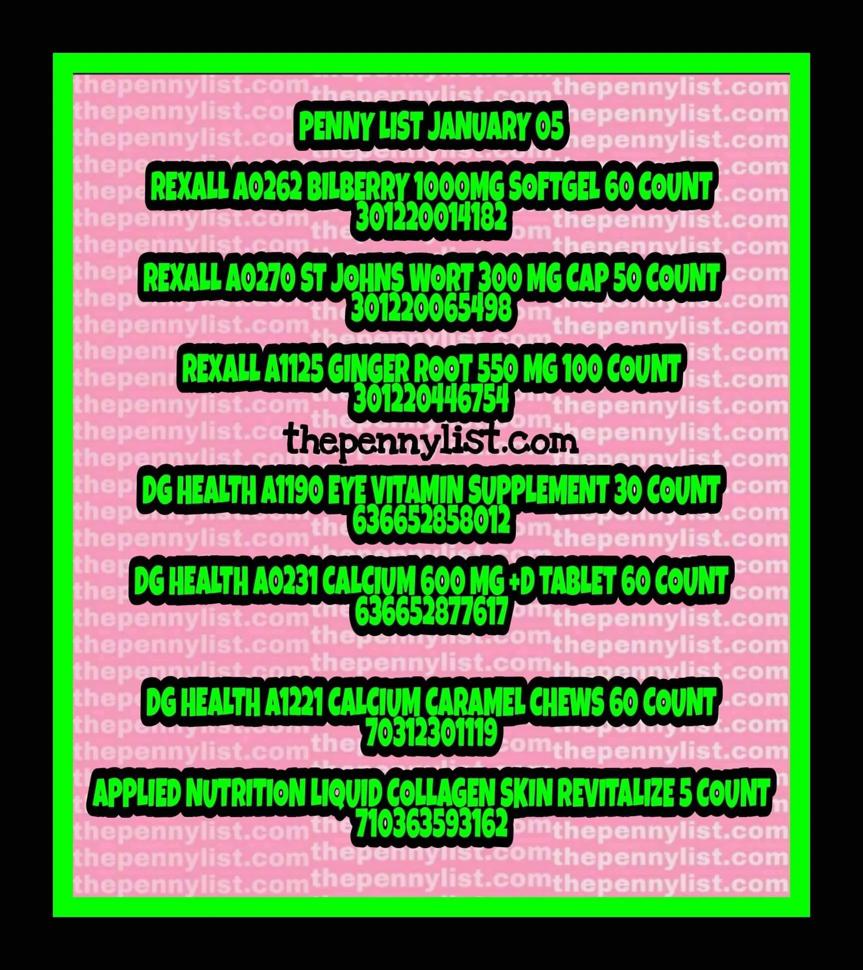 Dollar General Penny List Shopping - t84bnwz