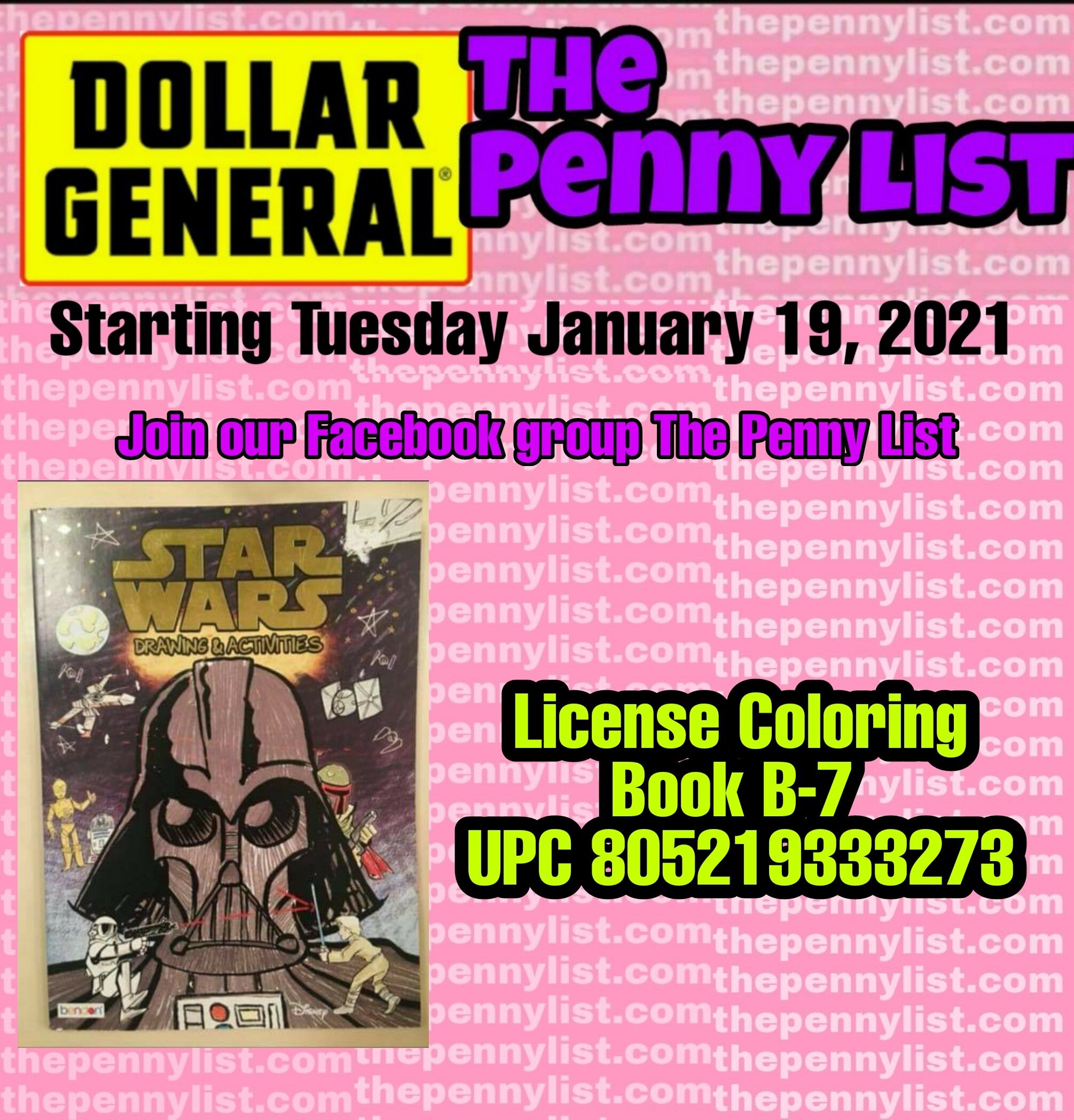 Dollar General Penny Shopping List for Tuesday January 19, 2021
