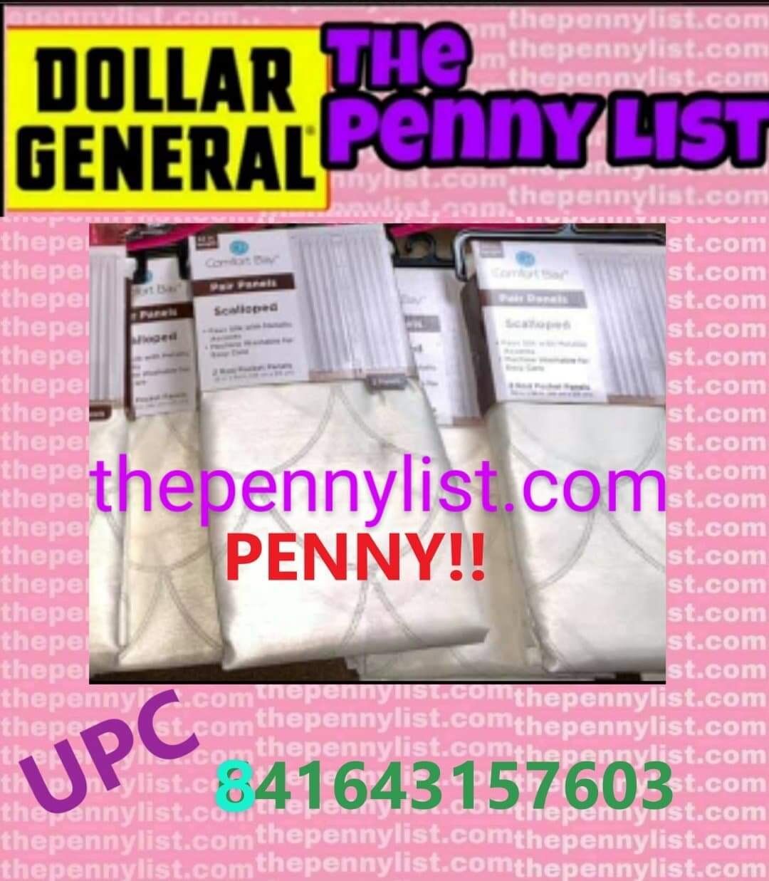 Penny Curtains At Dollar General Thepennylist Com