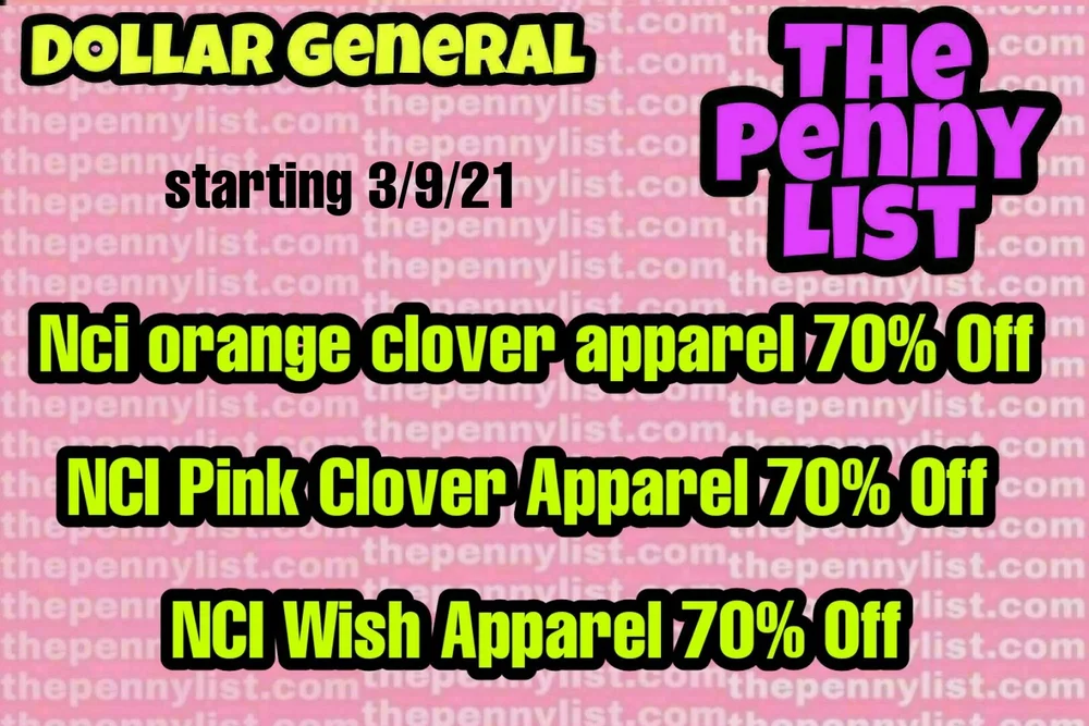 Penny List for Dollar General Tuesday March 16, 2021 —