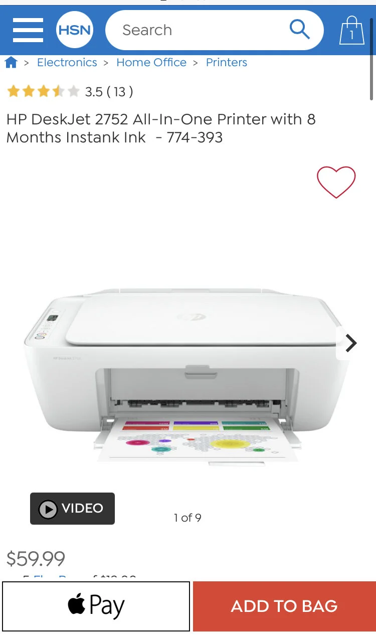 🔥HOT🔥 Deal on HP Printer HSN —