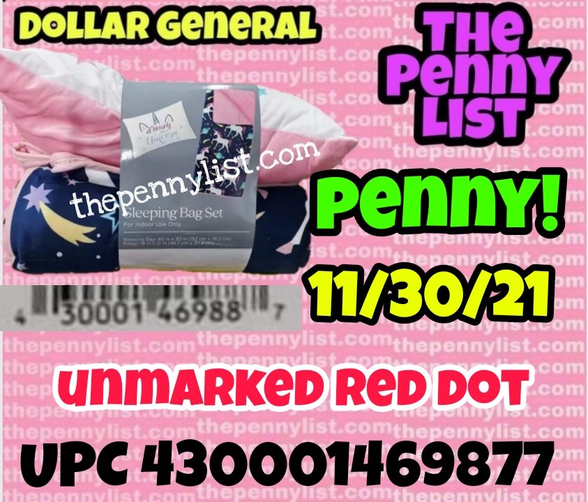 Part 2 Penny List for Dollar General 11/30/21 —