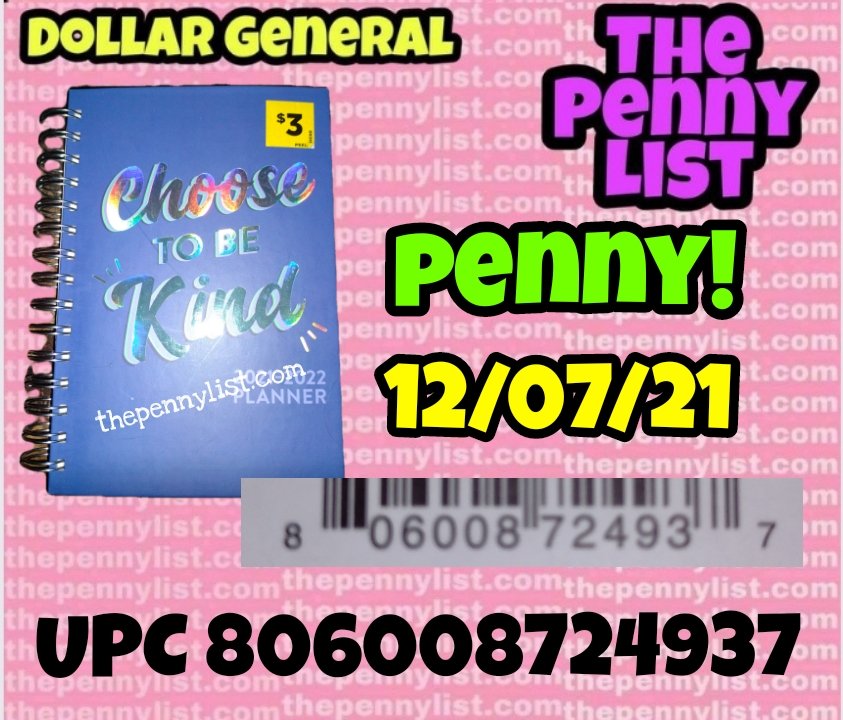 New Penny List for Dollar General 12/07/21 —