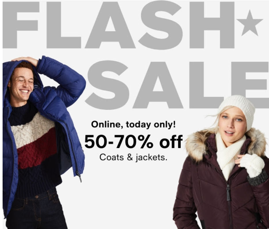 Macy’s: Save up to 70% on Outerwear for the Family 