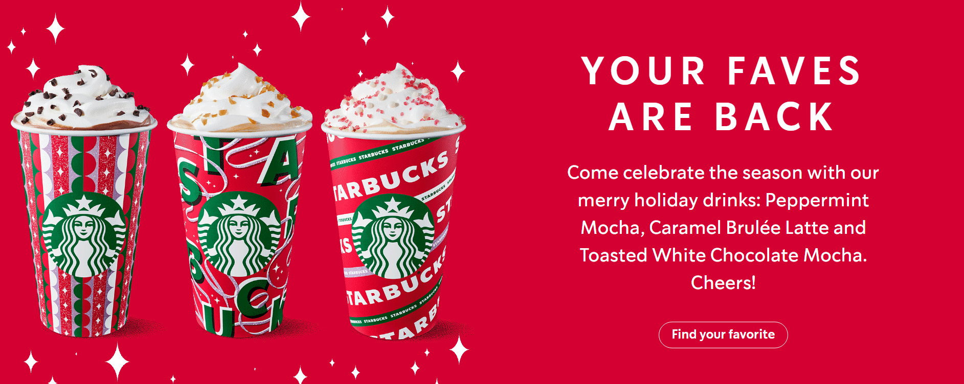 Holiday Menu is BACK Starbucks! —