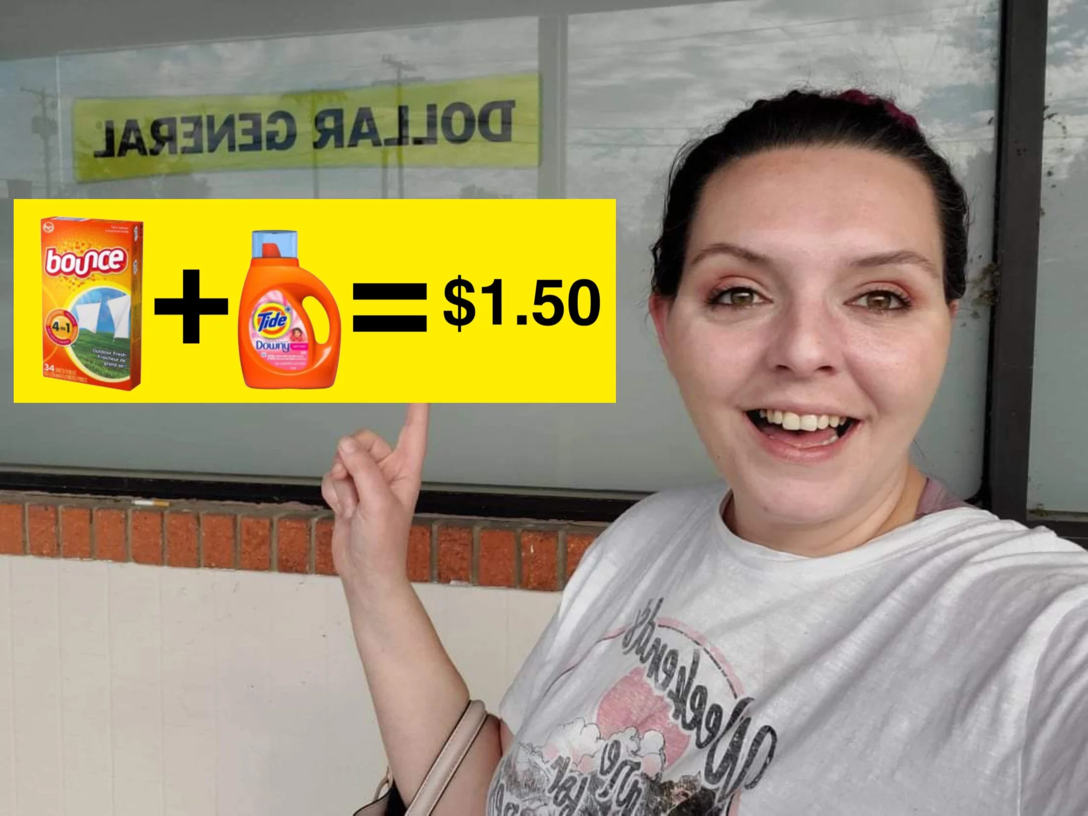 Tide Laundry Detergent & Bounce Dryer Sheets 1.50 (Dollar General