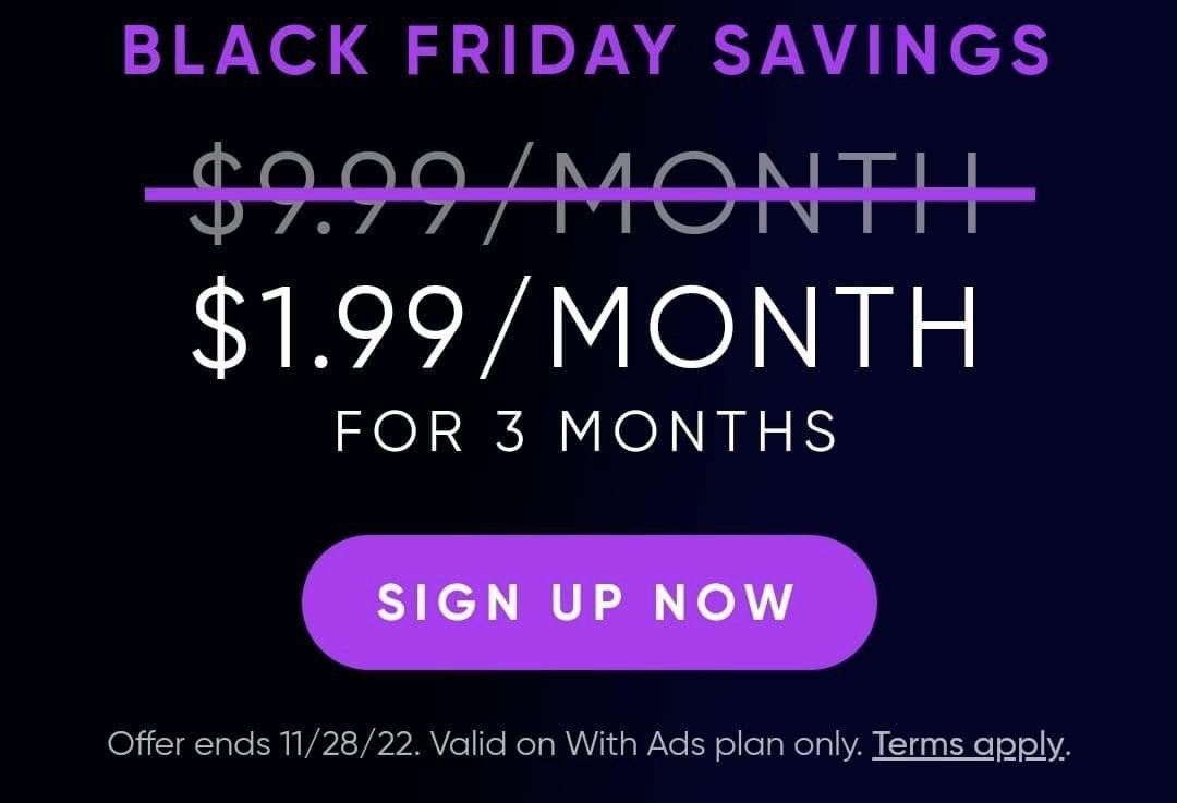 HBO MAX Black Friday Deal —