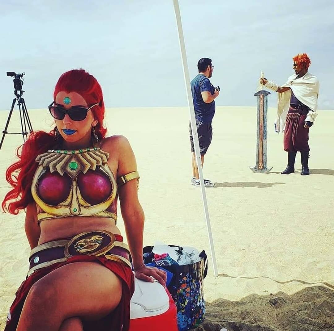 This summer will mark the three year anniversary of us filming the #gerudo inspired video for our song The Forsaken Tribe. We can't believe it's already been that long! #tbt

#zelda #thelegendofzelda #legendofzelda #zeldacosplay #zeldacosplayer #zeld
