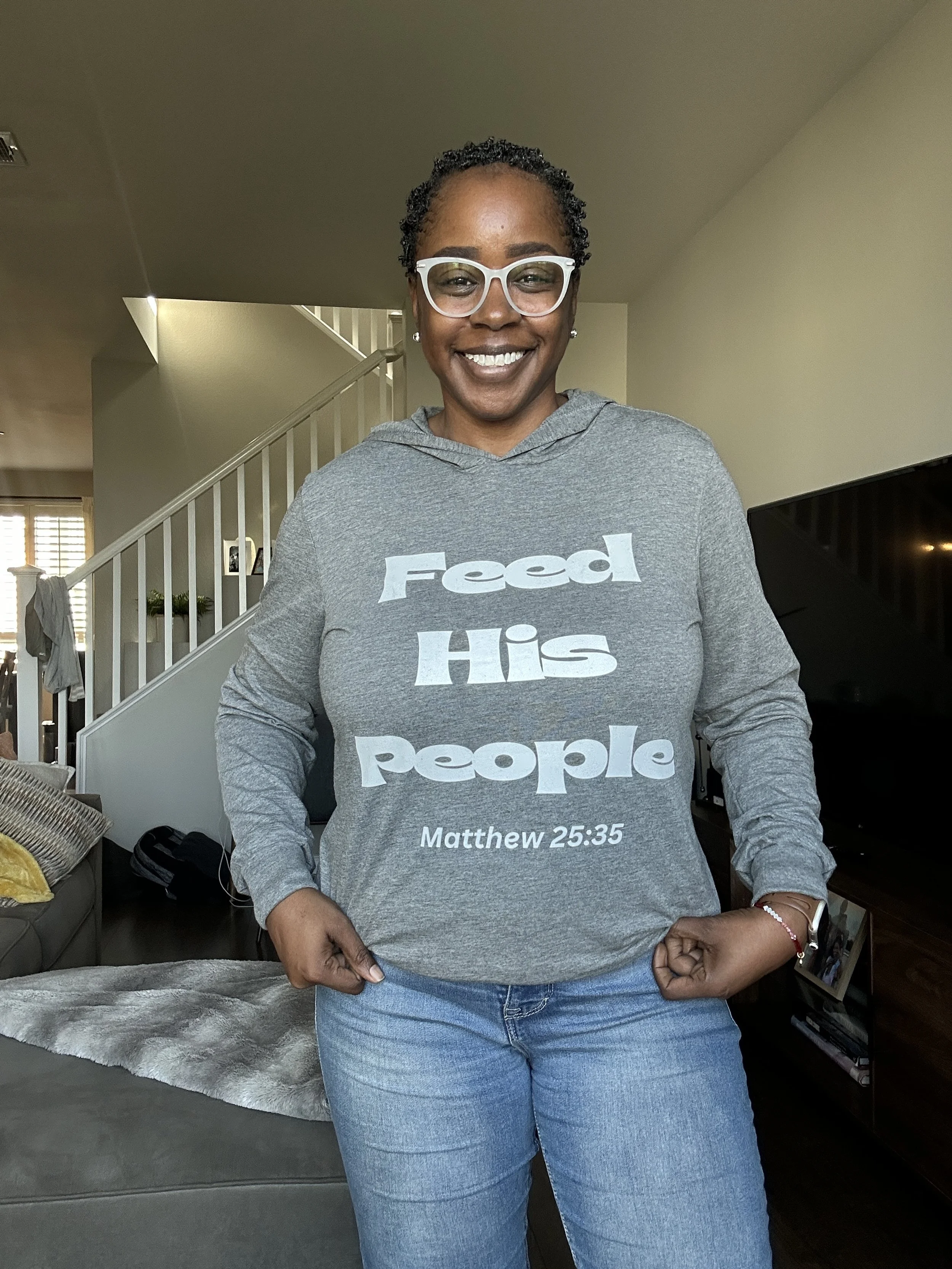 Feed His People Unisex Long Sleeve Hoodie