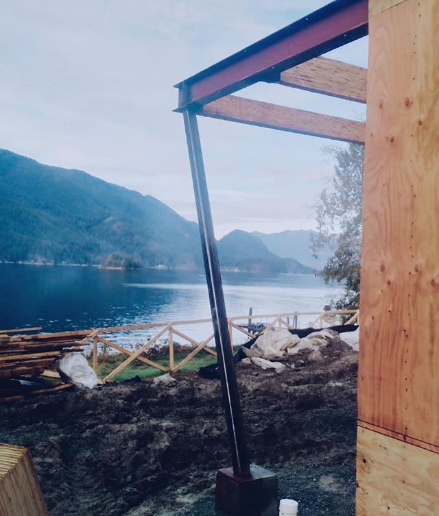This house in Belcarra just got some new beams to go with the view. We&rsquo;re not upset about being on site for this one! .
.
.
.
.
.
.
.
.
.
#steel #steelsupply #metalsupply #tricitymetal #tricitymetalsupply #portcoquitlam #localbusiness #builders