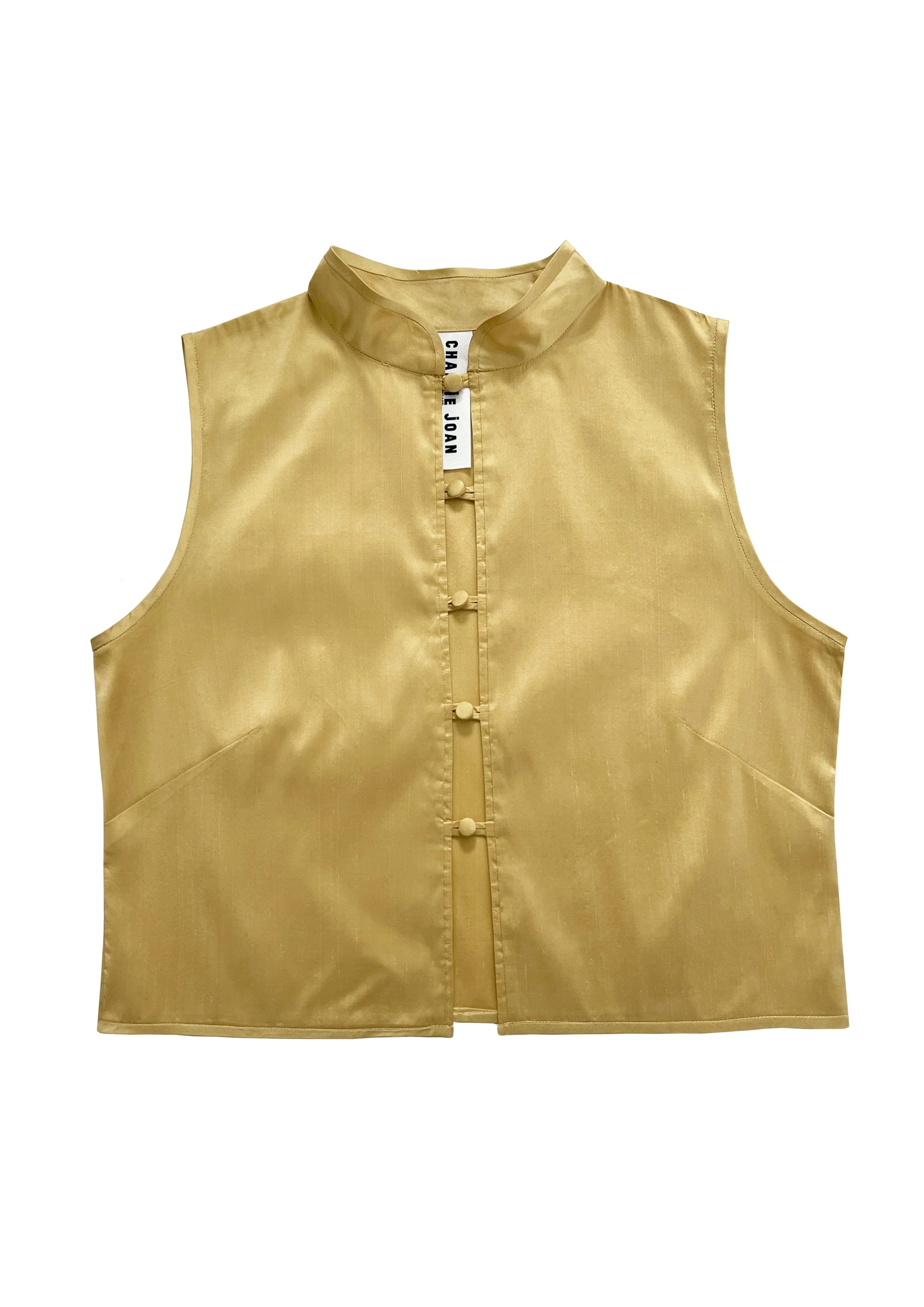 Martha Top - Butter Yellow Silk