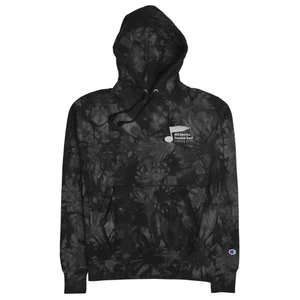 Embroidered White MAFB Logo tie-dye hoodie — Mid America Freedom Band