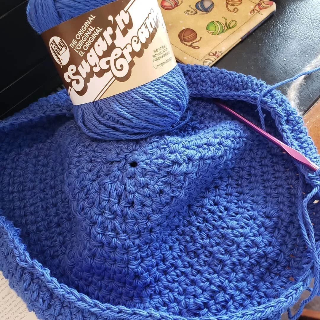 Did you know  Lily Suger 'n Cream cotton  crochets nicely for bucket hats and market  bags.