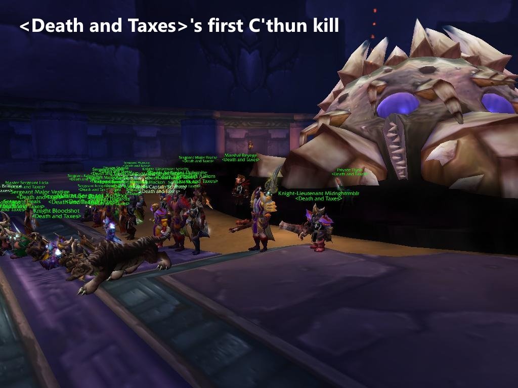 DnT 1st C'Thun kill