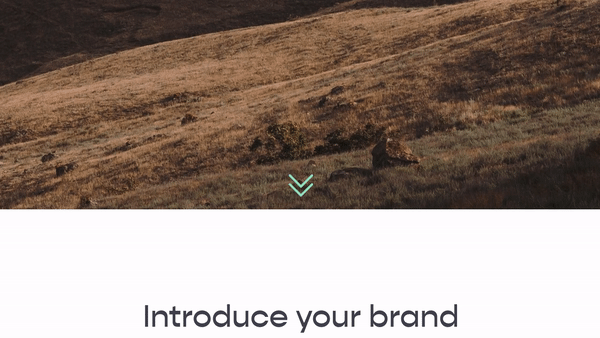 Bounce Animation for “Keep Scrolling” Icon