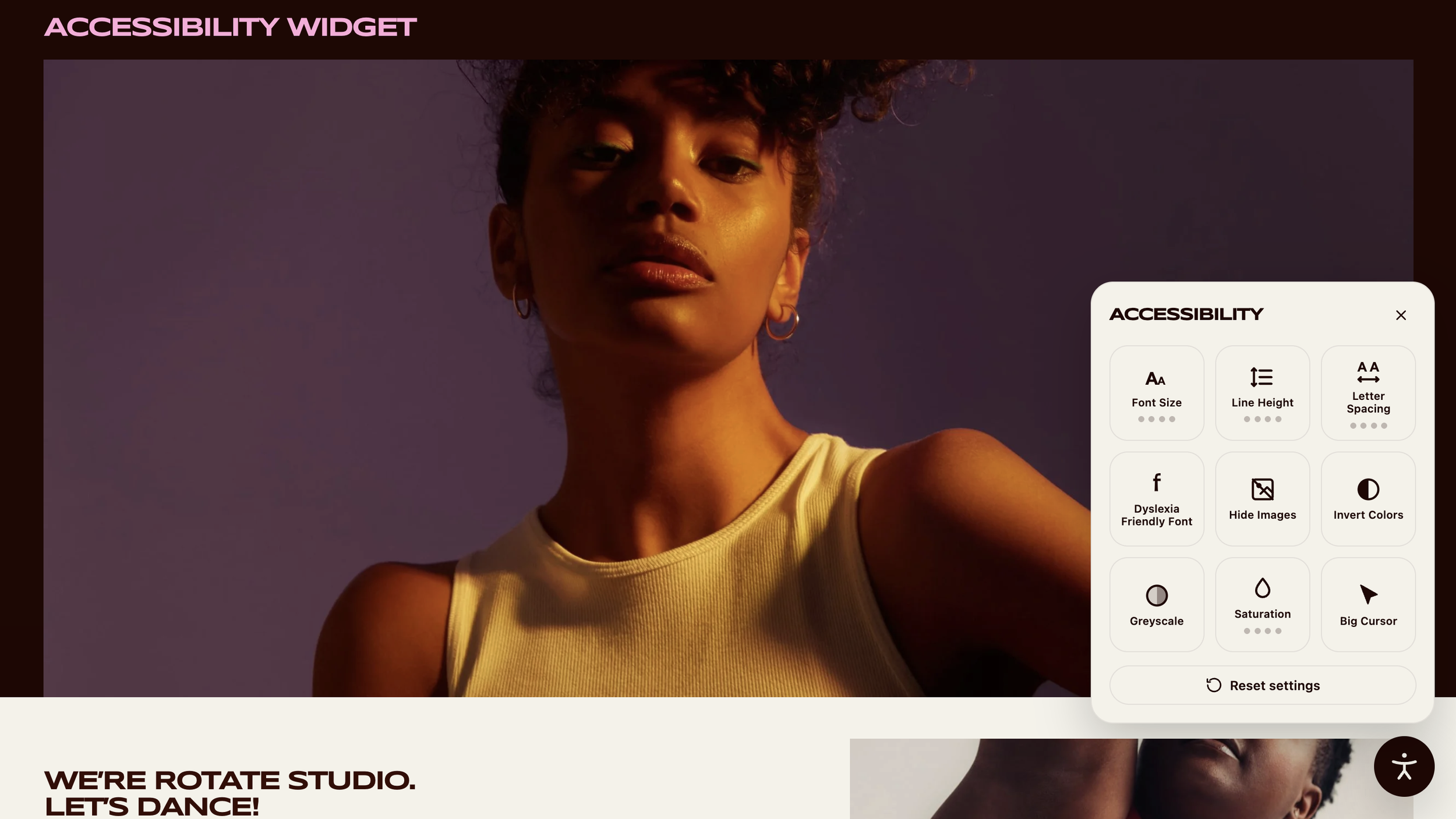 Accessibility Widget