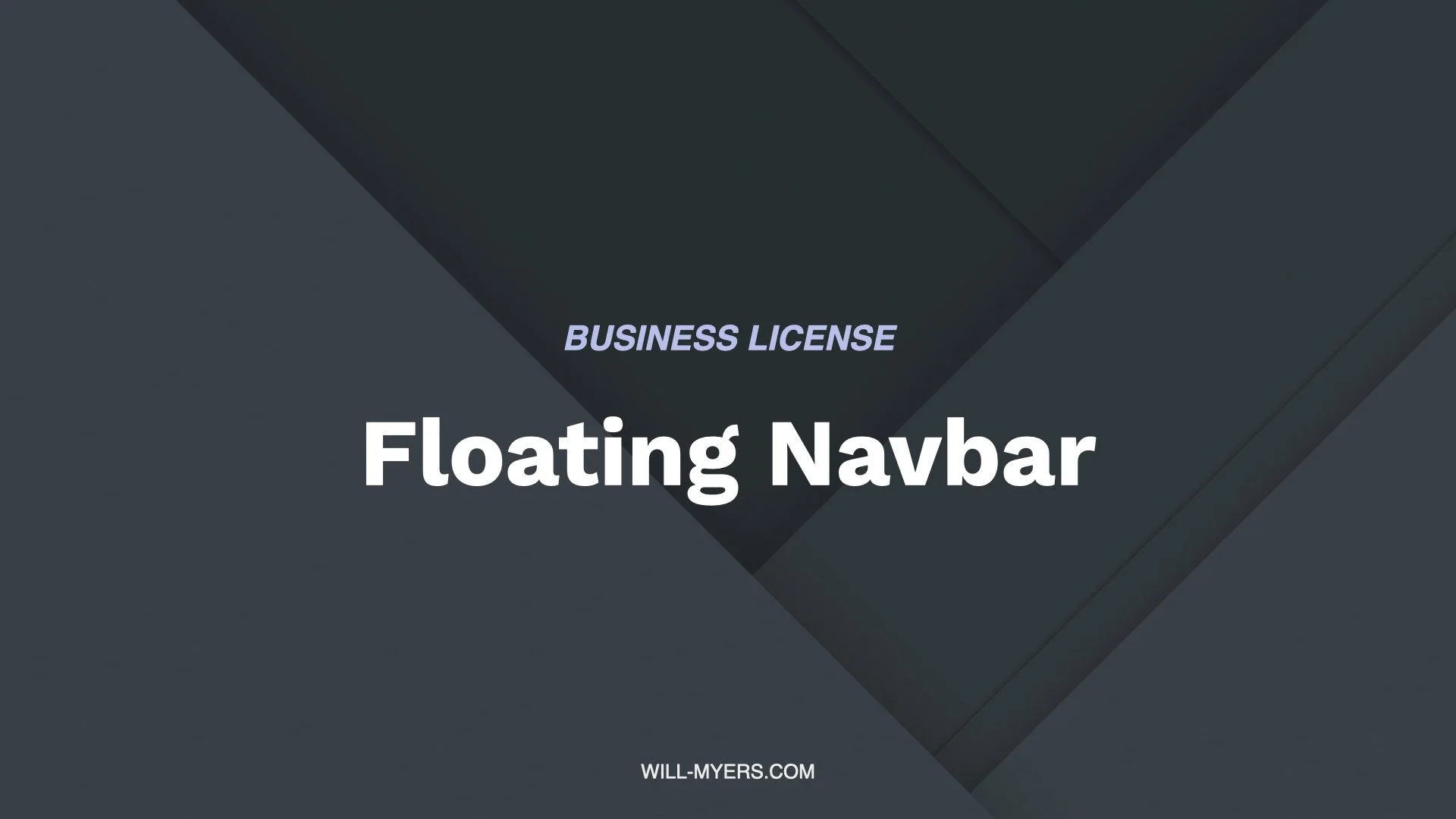 Floating Navbar Multi Use License