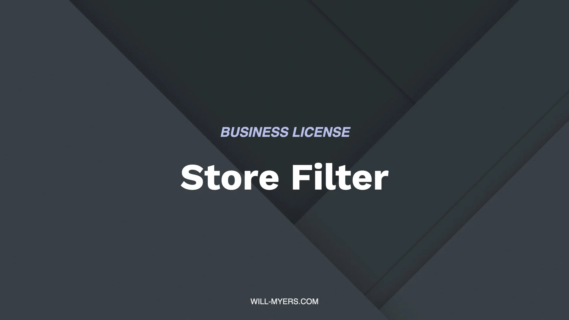 Store Filter Multi Use License