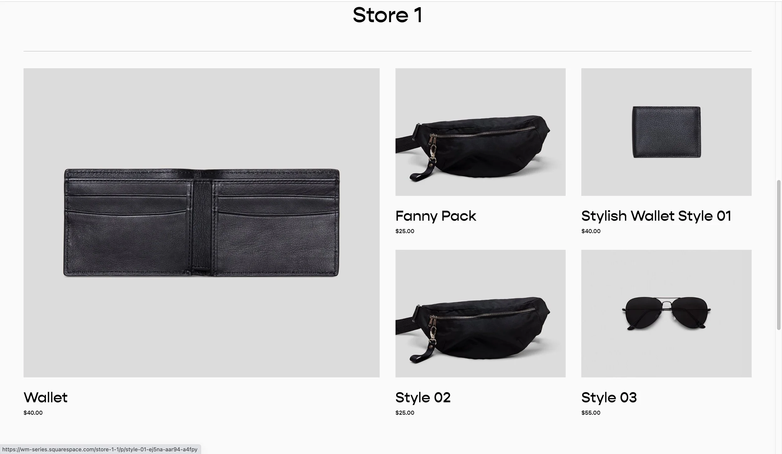 Featured Product Layout for Store Page