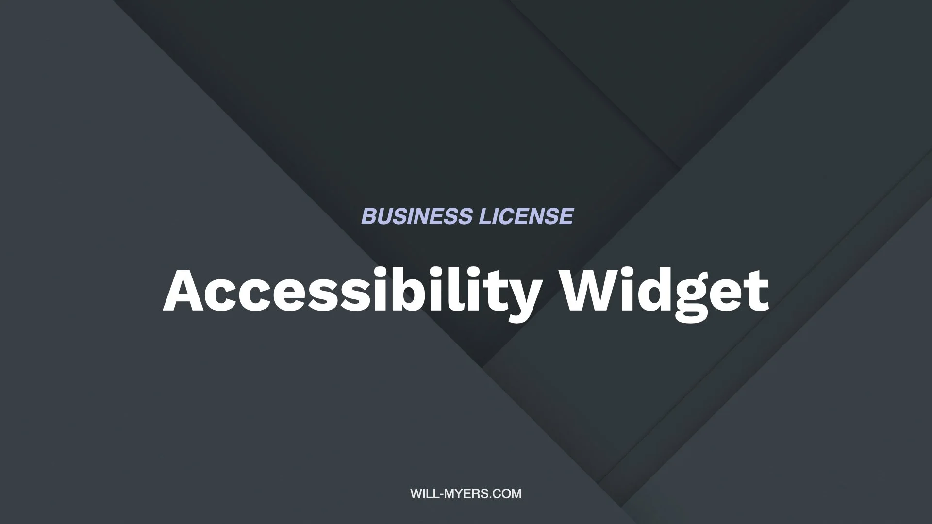 Accessibility Widget Multi Use License