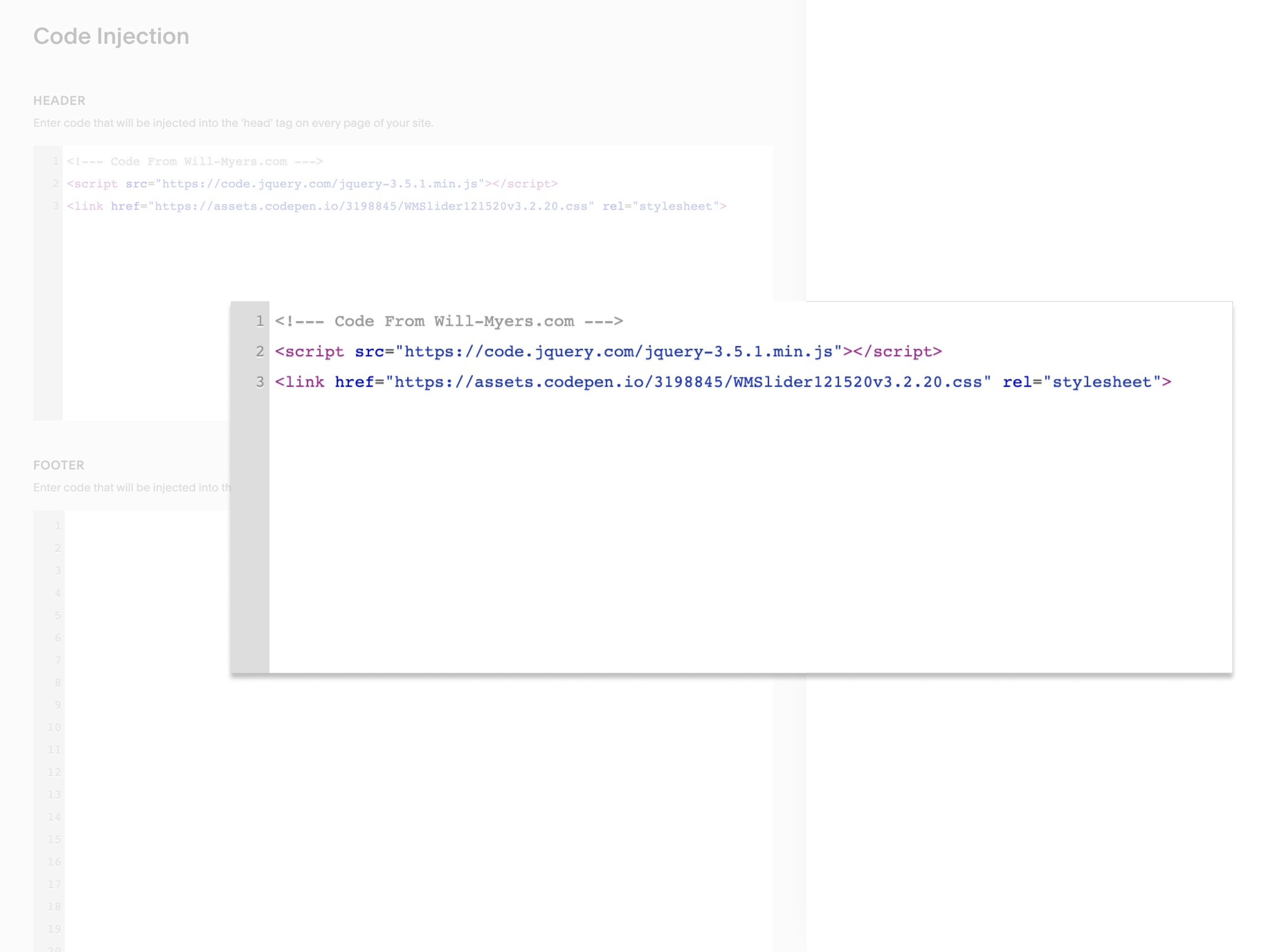 Squarespace Code Injection Examples – YAXN
