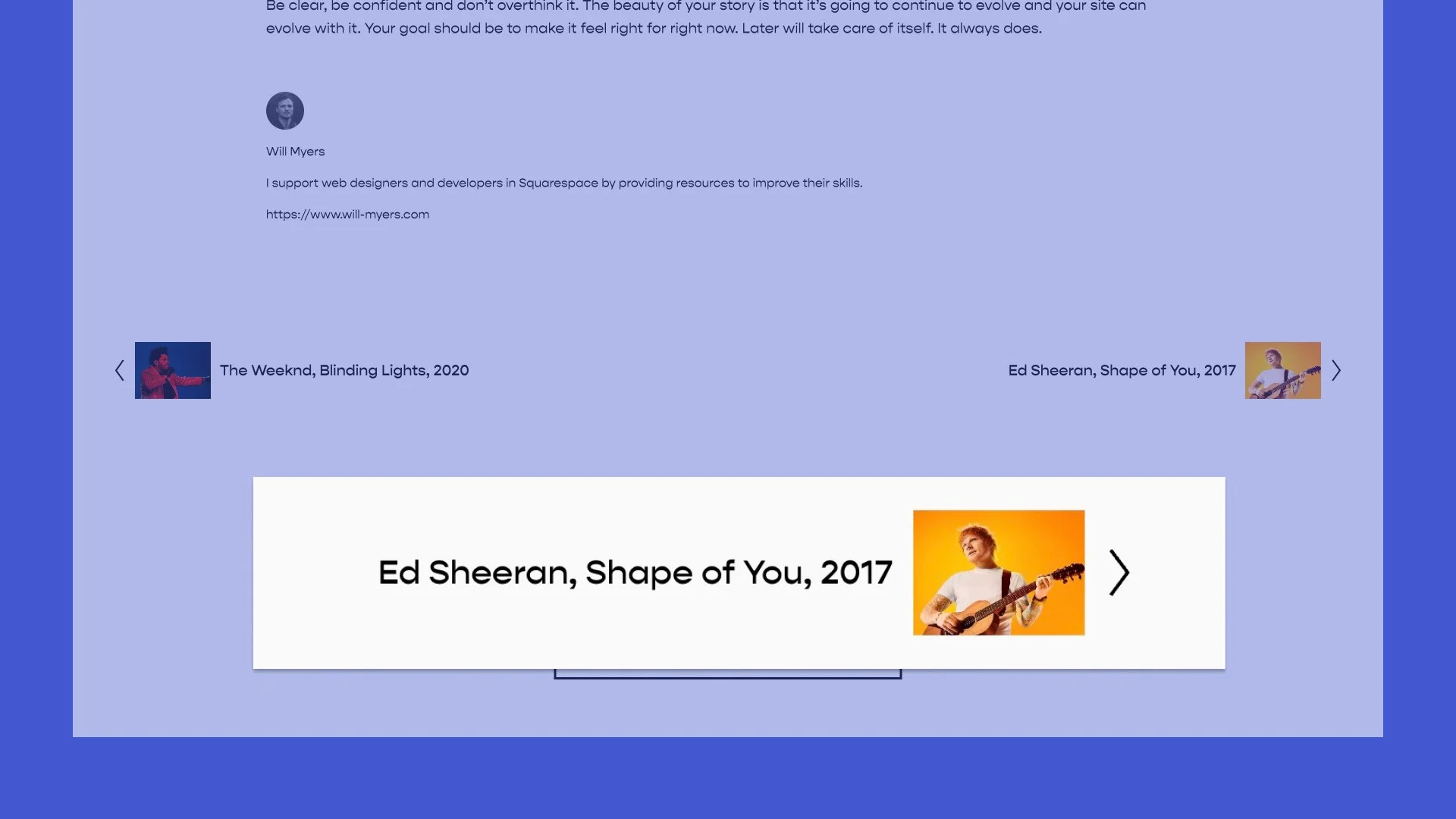 Pagination Images for Blog Posts