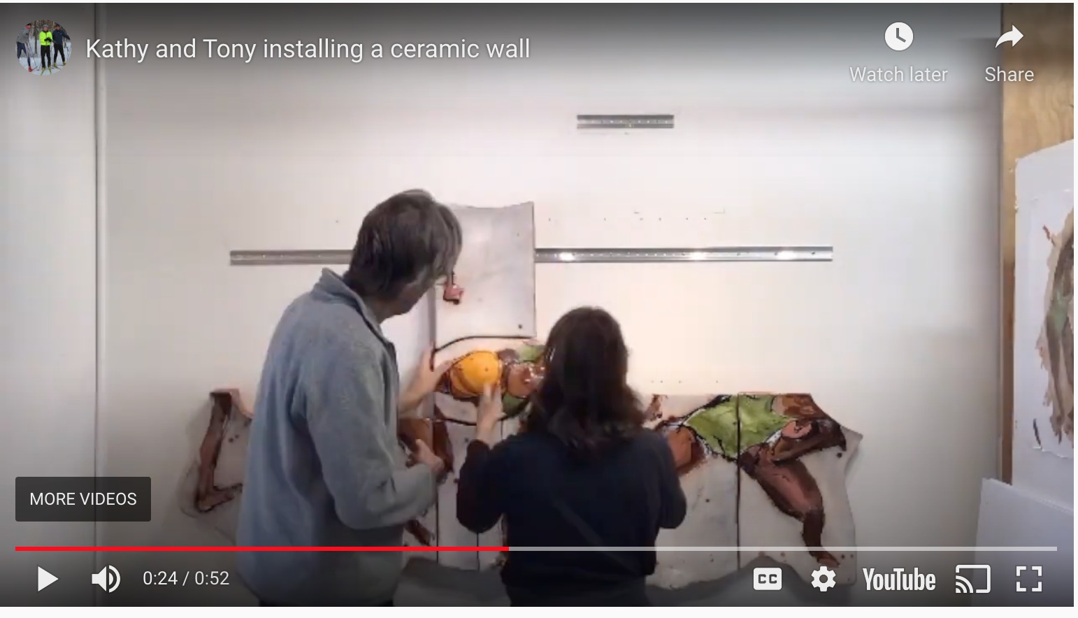 Time-lapse of Wall Install