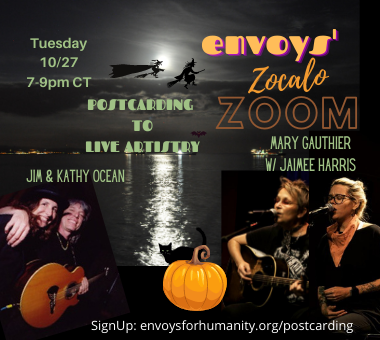 Zocalo Zoom - Postcarding To Live Artistry