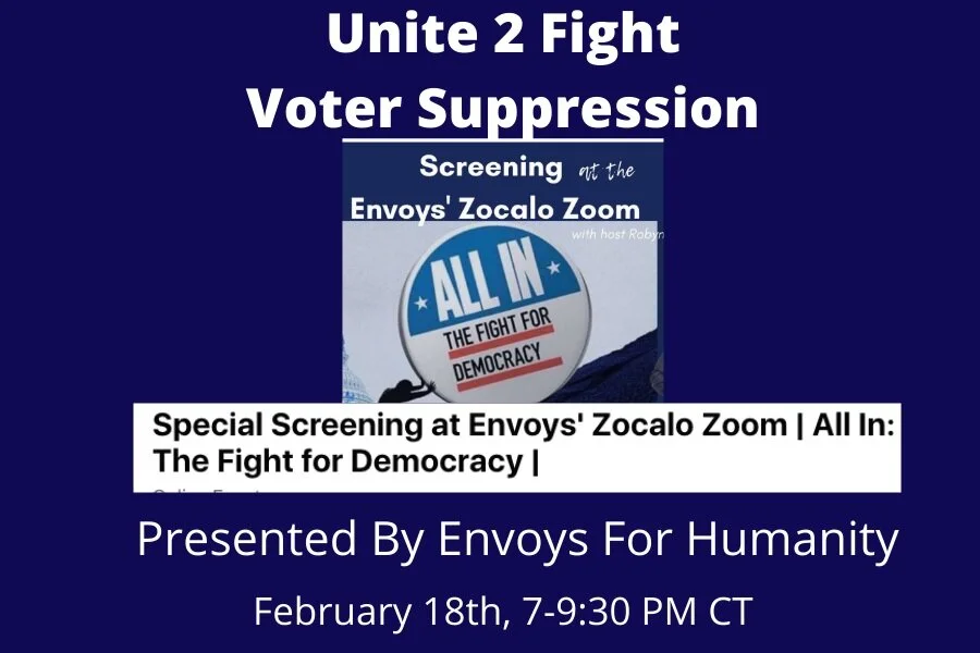 Special Screening at Envoys' Zocalo Zoom - All In: The Fight for Democracy 