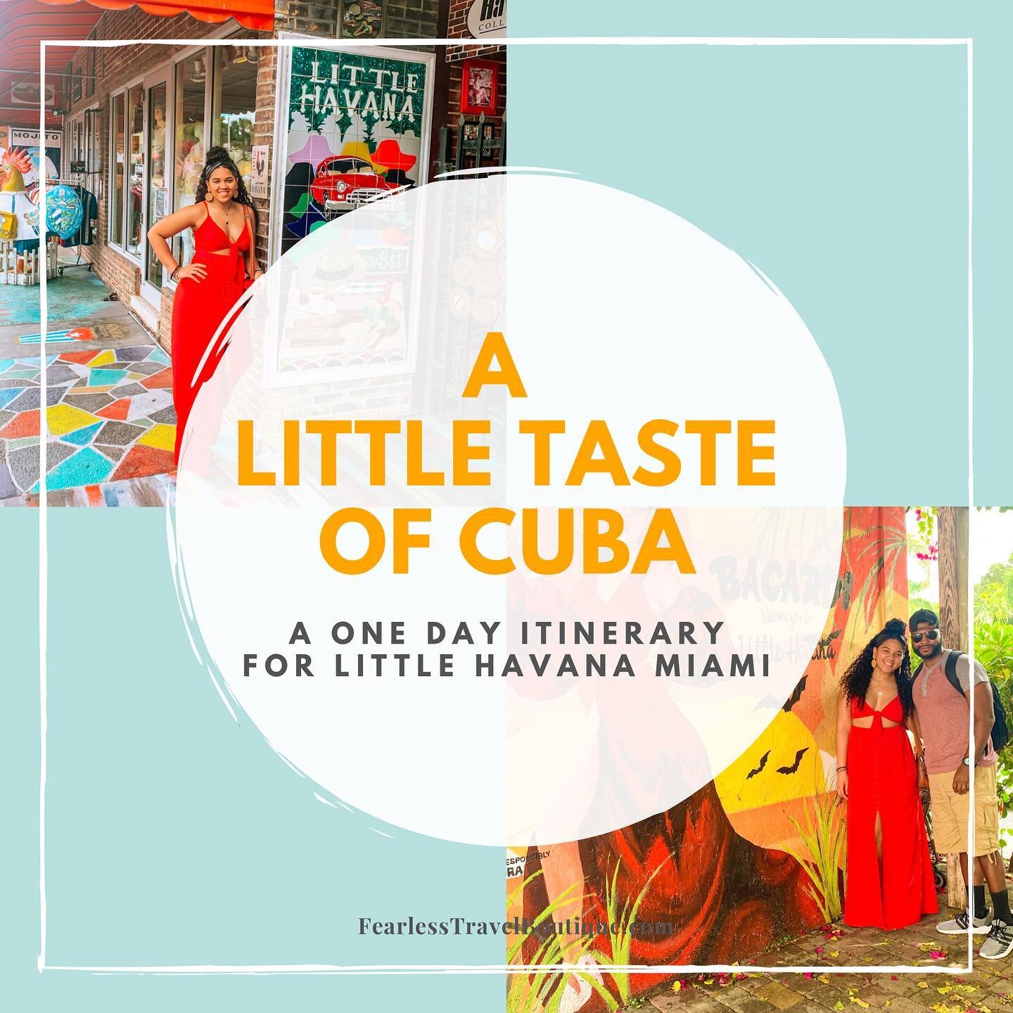 #newblogpost A Little Taste of Cuba! [Share &amp; Save for future⠀
travel] ⠀
⠀
A couple of months ago we traveled to #Miami and visited the vibrant neighborhood #LittleHavana for a quick winter escape! 💃🏽⠀
⠀
Miami is always a vibe but many times pe