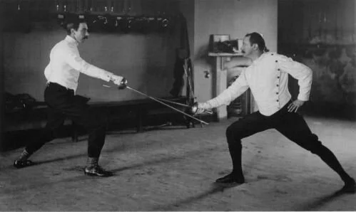 The Honourable Ivor Guest, MP (left) and Egerton Castle