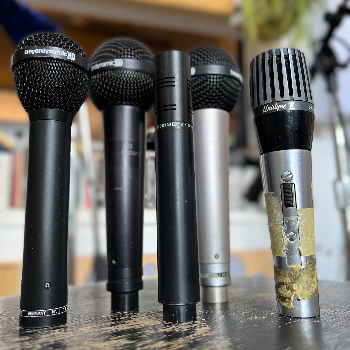 Picked up a couple mics today! Excited to see where these land. #beyerdynamic #shure548s #ribbonmic #m88tg #m500n #m201n #dynamicmicrophone #shuremicrophones #vintagemicrophone
