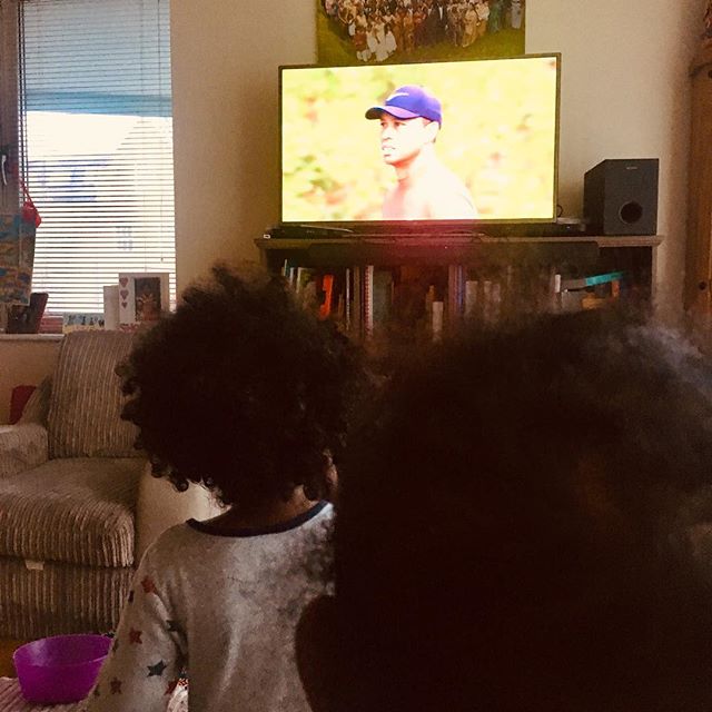 We broke our &lsquo;no TV&rsquo; rule for the first time to drive the message home that, even if you are 7 months old or almost 3, you are never too young or too old to chase your dreams! For me, one of the most poignant lessons from #TigerWoods vict