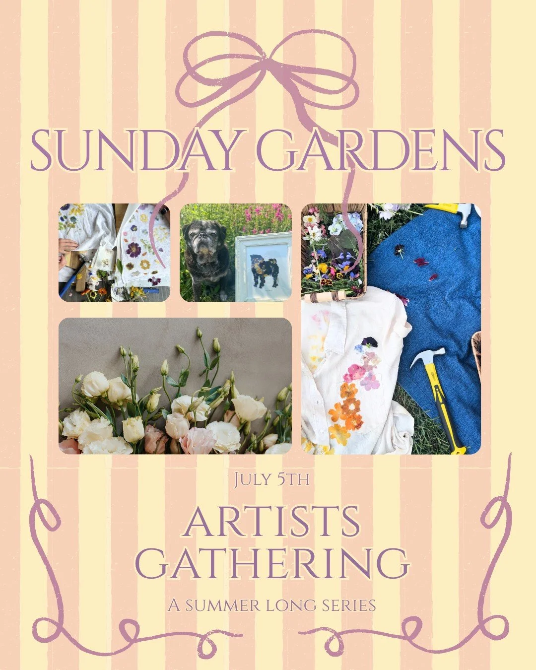 Sunday Gardens- Artists Gathering🎨🌸
Timeless, intentional Sundays.
Slow down. Reset. Reconnect. Create.

Join us for a relaxed, creative afternoon in the garden.

Bring whatever you&rsquo;re working on&mdash;painting, writing, photography, stitchin