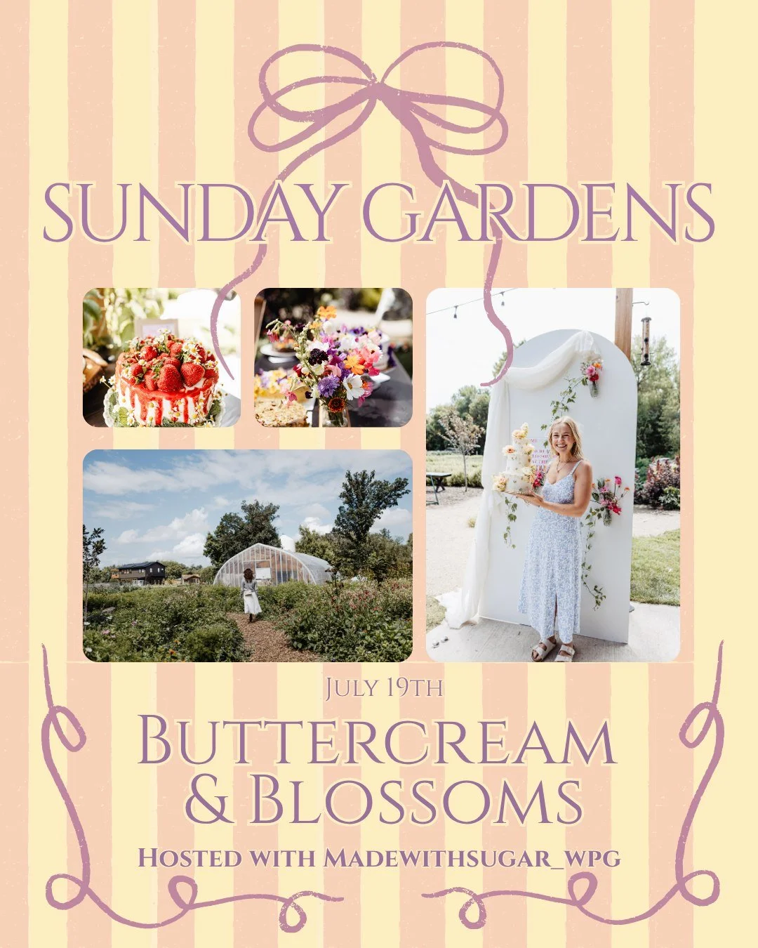 Sunday Gardens- Buttercream &amp; Blossoms 🌸🍰
Timeless, intentional Sundays.
Slow down. Reset. Reconnect. Create.
Join us for an afternoon celebrating two of life&rsquo;s sweetest joys &mdash; cake &amp; flowers! Bring a beautifully decorated cake 